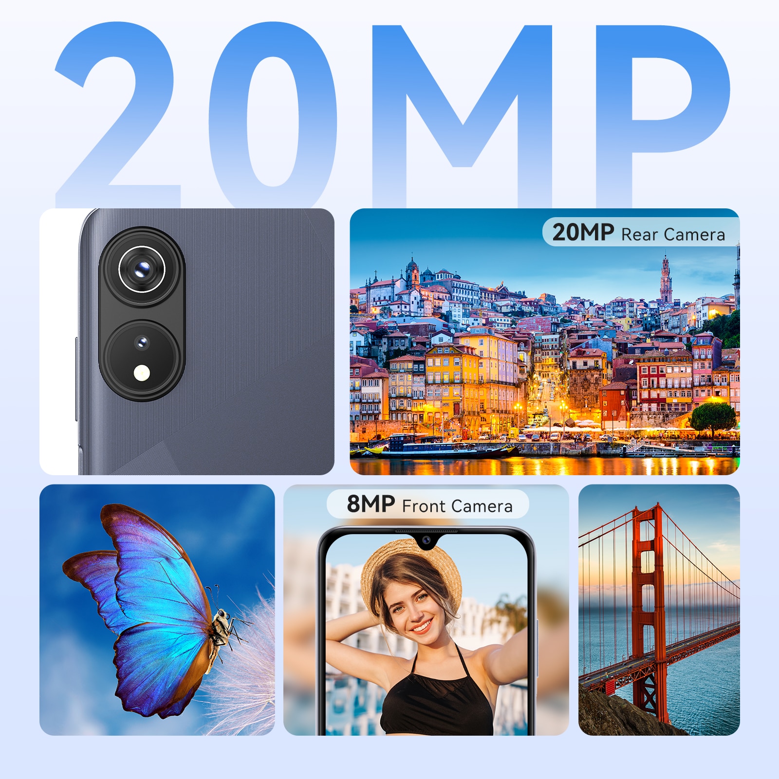 Telefon mobil Cubot P60, 6GB RAM, 128GB ROM, 20MP, 6.517 inch, Android 12, Negru