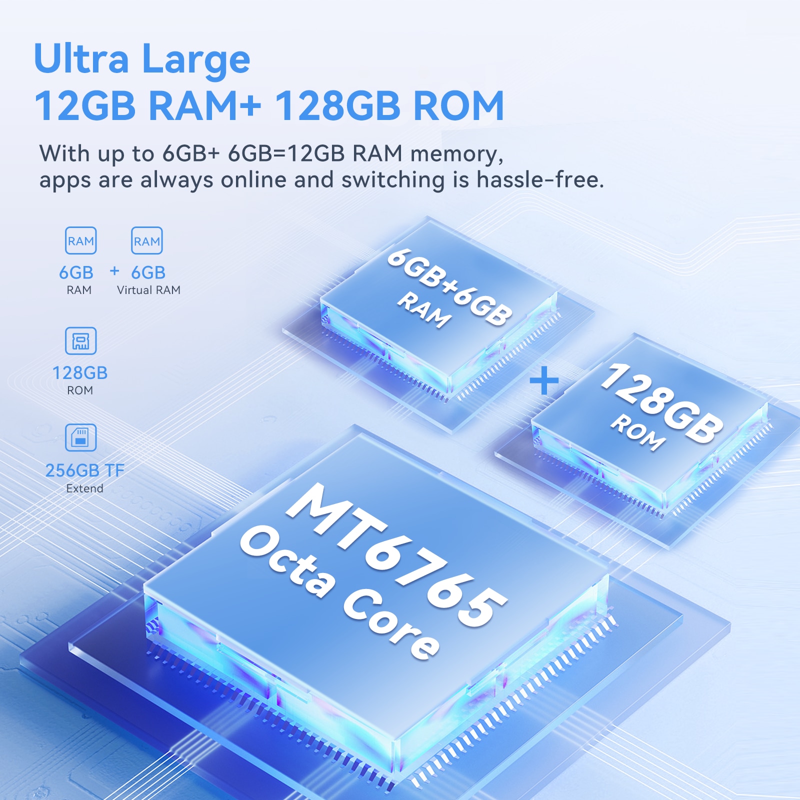 Telefon mobil Cubot P60, 6GB RAM, 128GB ROM, 20MP, 6.517 inch, Android 12, Negru