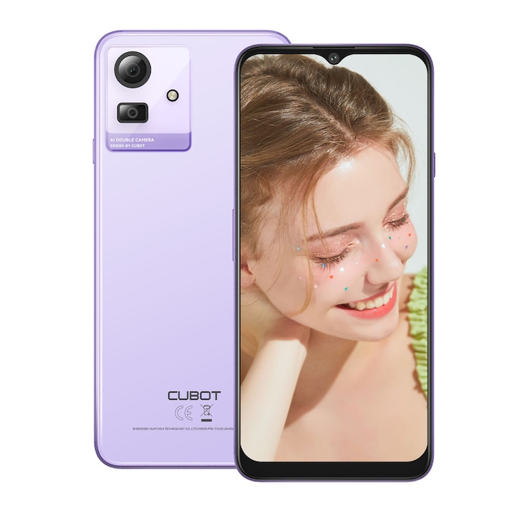 ΠΠΎΠ±ΠΈΠ»Π΅Π½ ΡΠ΅Π»Π΅ΡΠΎΠ½ CUBOT Note 50, Dual SIM, 16GB RAM, 256GB ROM, 4G, Octa Core, Purple