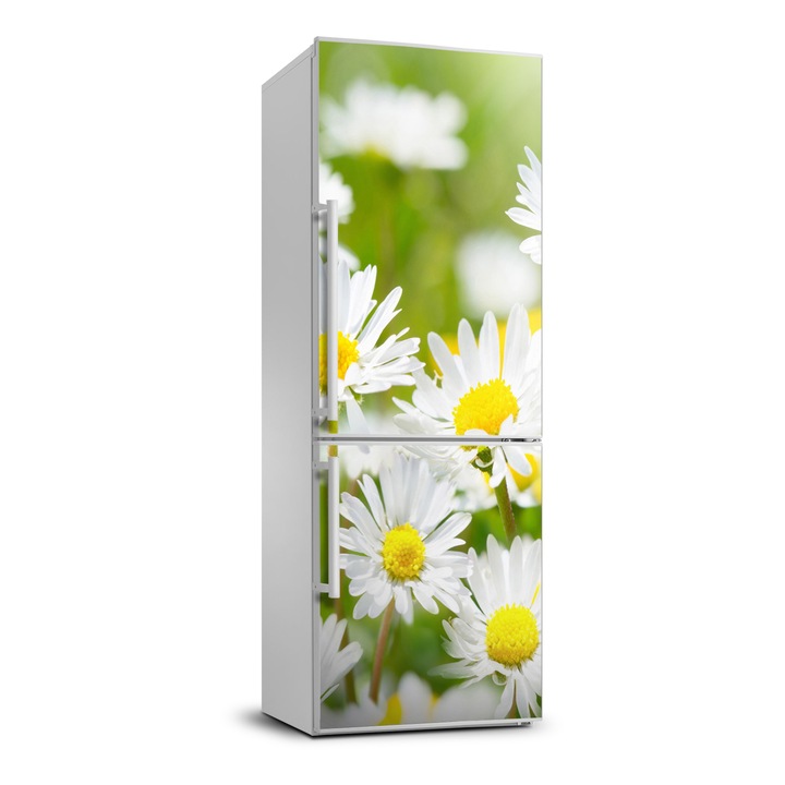 Stickere decorative. Tulup. autocolant pentru frigider. margareta. Verde. 60 cm x 180 cm. 010120180020000006512
