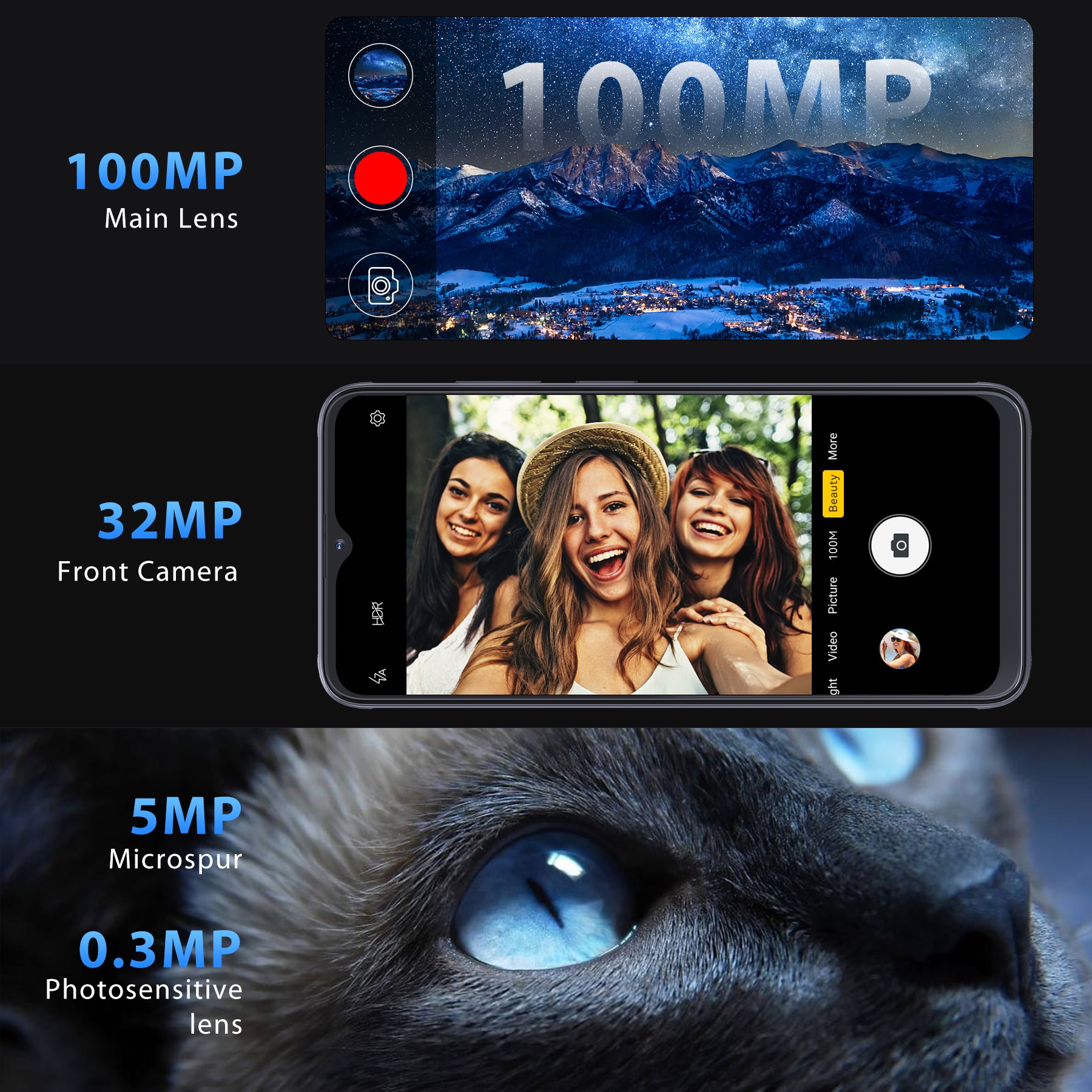 CUBOT X70 Smartphone, 24GB+256GB/1TB extensibil, 100MP Camera foto, MediaTek Helio G99, Android 13 Telefon mobil deblocat, 6.583'' FHD+, baterie 5200mAh, Dual SIM 4G Cell Phone, GPS, OTG, NFC, Wi-Fi