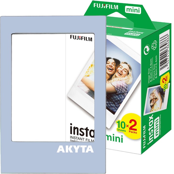 Фолио Fujifilm Instax mini 2x10 със синя магнитна рамка
