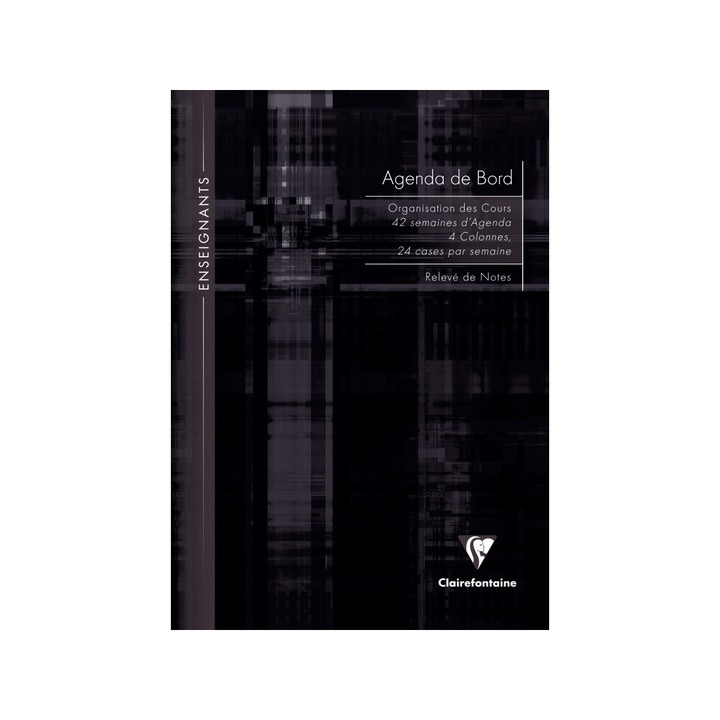 Agenda nedatata A4, 72 file, coperta tare, Clairefontaine