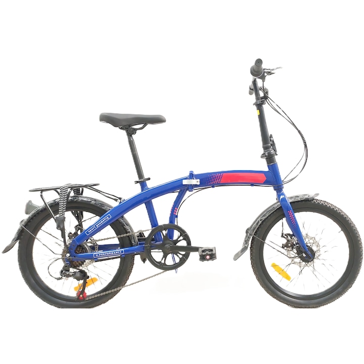 Bicicleta Folding, Pliabila, 20", Albastru BR CYCLES