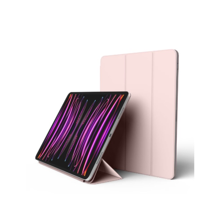 Husa Protectie pentru iPad Pro 11 2018/iPad Air 4/5/6 2020/2022/2024, Sol Safe, S22, TPU, Roz