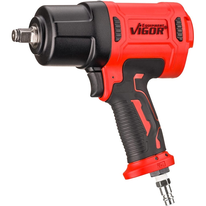 Ударен гайковерт 1/2″, Vigor, 1720 Nm, 7500 rpm, Черен/Червен