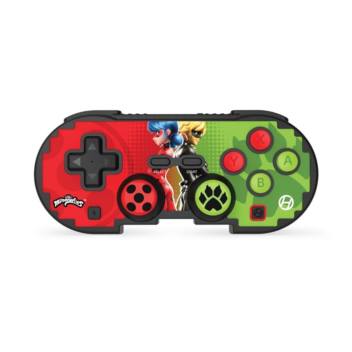 Hyperkin Pixel Art Miraculous Nintendo Switch/PC/Mac/Android "Калинката и Черният котарак" BT контролер