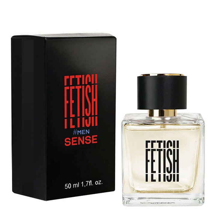 Parfum cu feromoni Fetish Sense, pentru cresterea atractiei barbatilor, persistent, 50 ml
