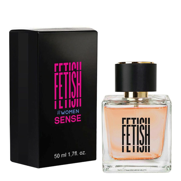 Parfum cu feromoni Fetish Sense, pentru cresterea atractiei femeilor, persistent, 50 ml