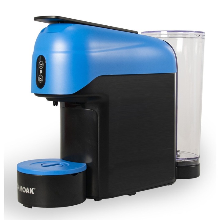 Aparat de cafea Moak Fastback Nespresso, 0,8 l, albastru-negru
