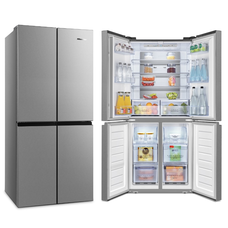 Hisense RQ563N4SF2 Cross Door - Frigorifero con freezer, NoFrostPlus
