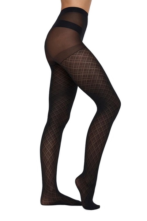 Ciorapi cu model 40 Den, Negru, Only, Marimea S-M 36-38 EU