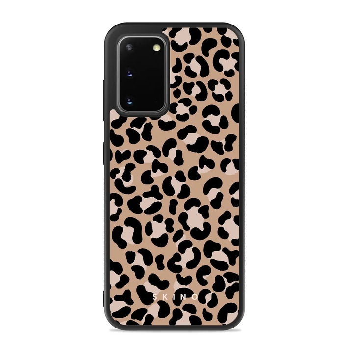 Кейс за Samsung Galaxy S20 - Skino Leopard, Animal Print, Черно - Кафяв