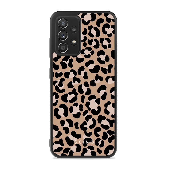Кейс за Samsung Galaxy A52 4G / 5G - Skino Leopard, Animal Print, Черно - Кафяв