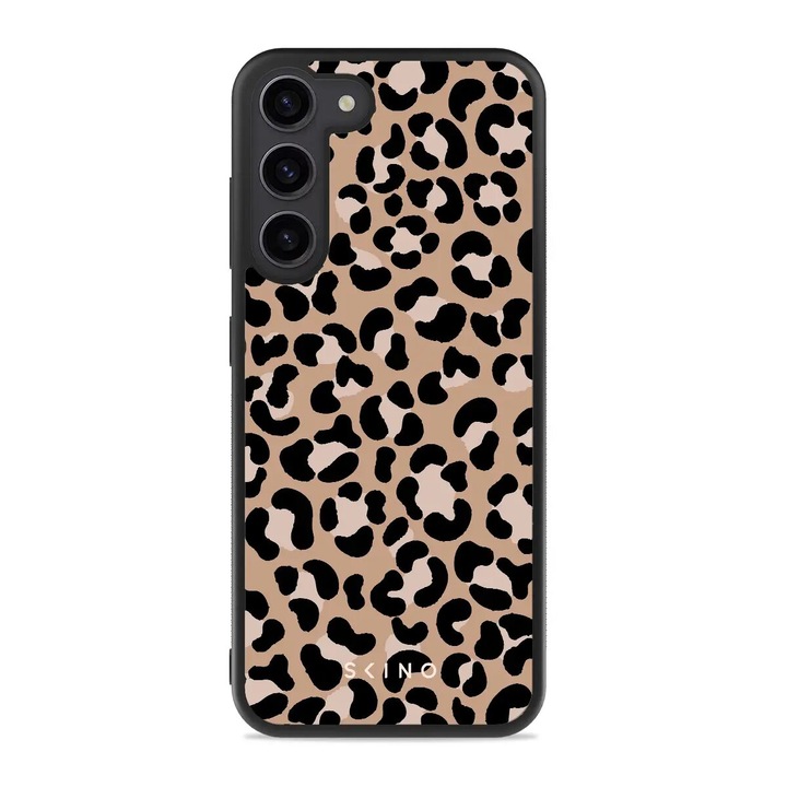 Кейс за Samsung Galaxy S23 - Skino Leopard, Animal Print, Черно - Кафяв