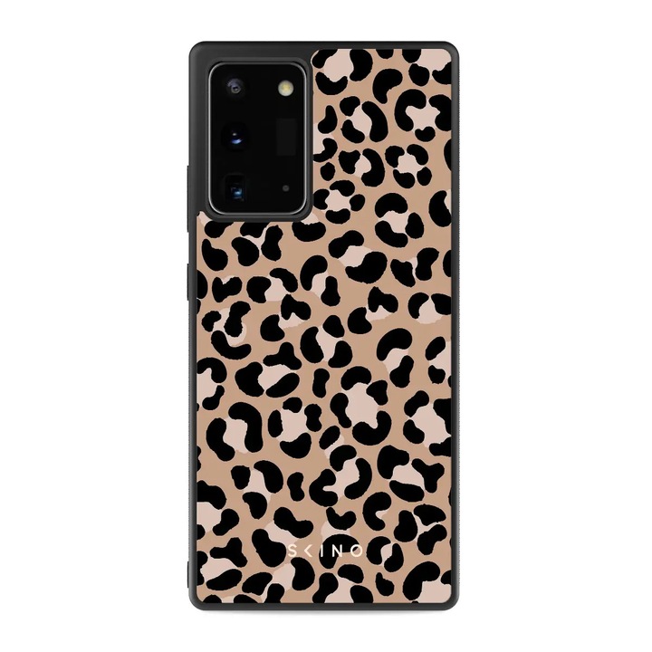 Кейс за Samsung Galaxy Note 20 - Skino Leopard, Animal Print, Черно - кафяв