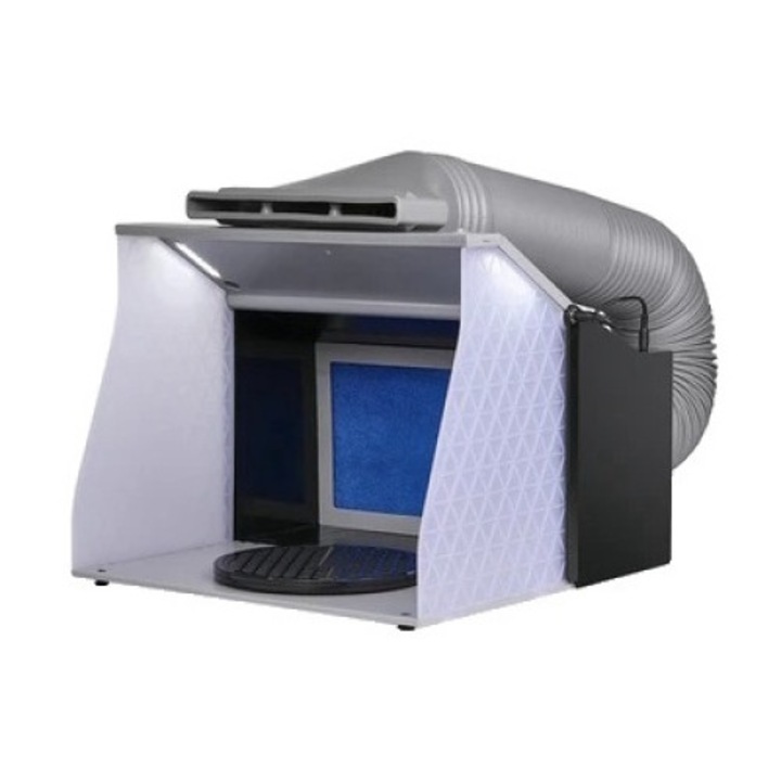 Cabina de vopsit portabila, 4 LED-uri, pliabila, 405x220x270mm