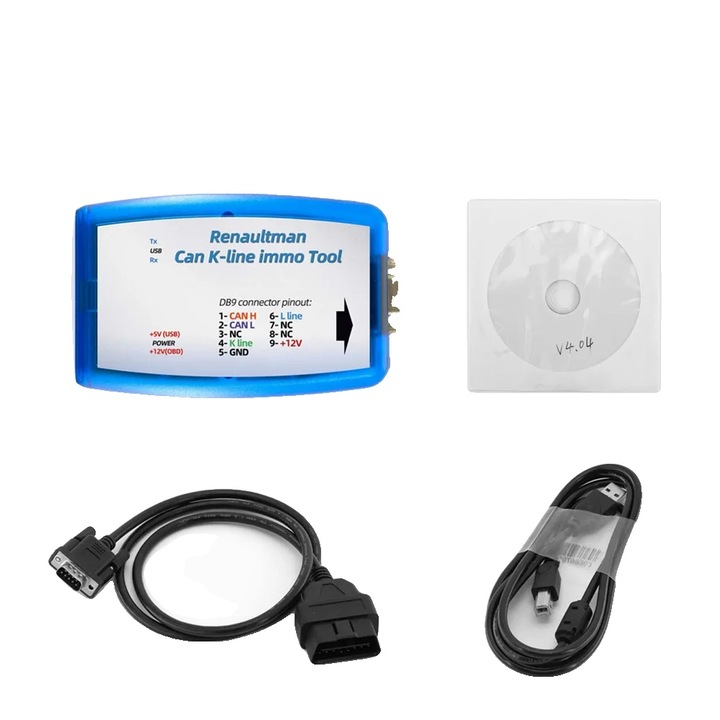 OBD2 програматор, Renault CAN K-line, EEPROM Flash