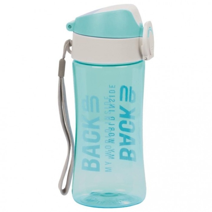 Бутилка, Back Up, Тритан, Ергономична, Тюркоаз, 400 мл