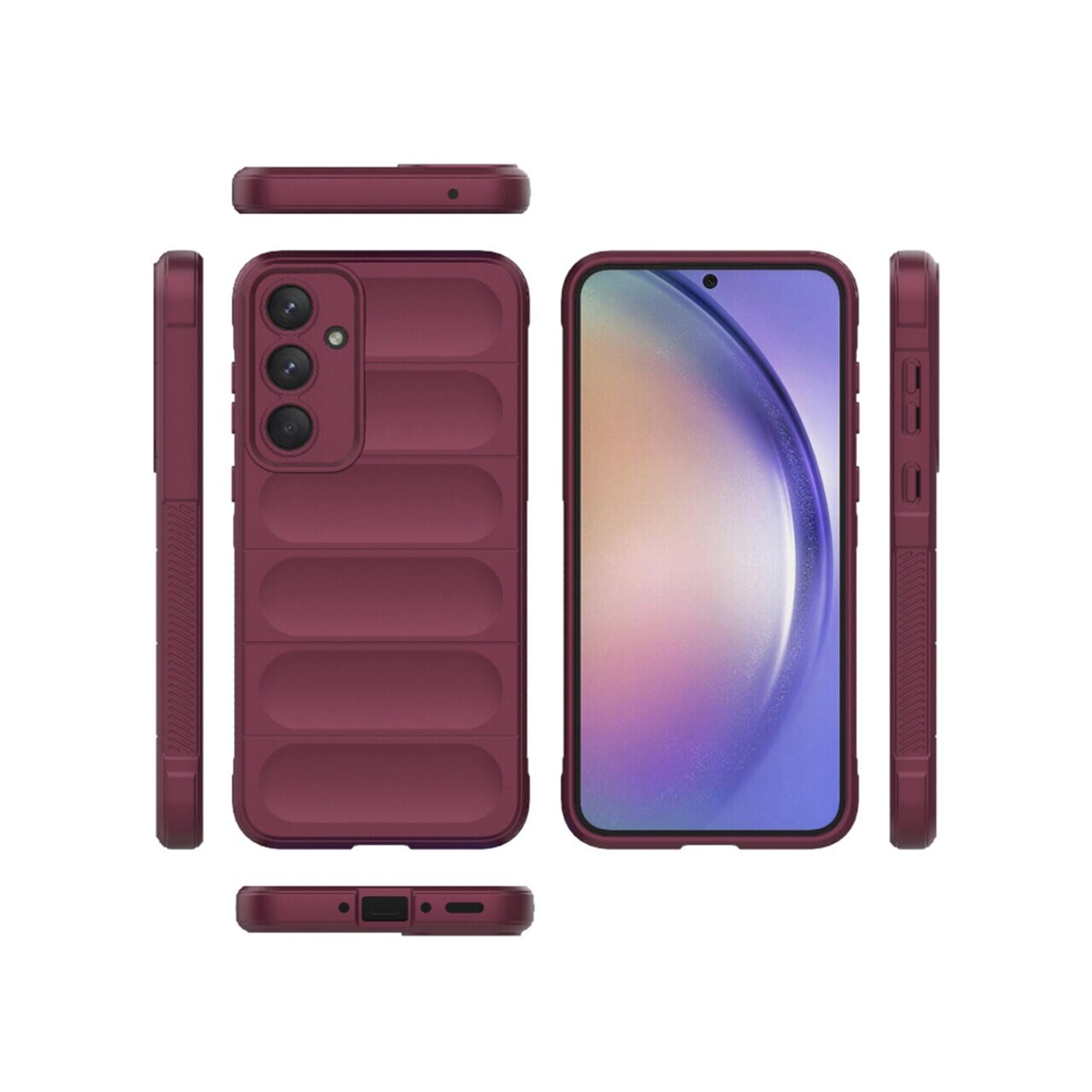 Husa Samsung Galaxy A54 Techsuit Magic Shield, bordo