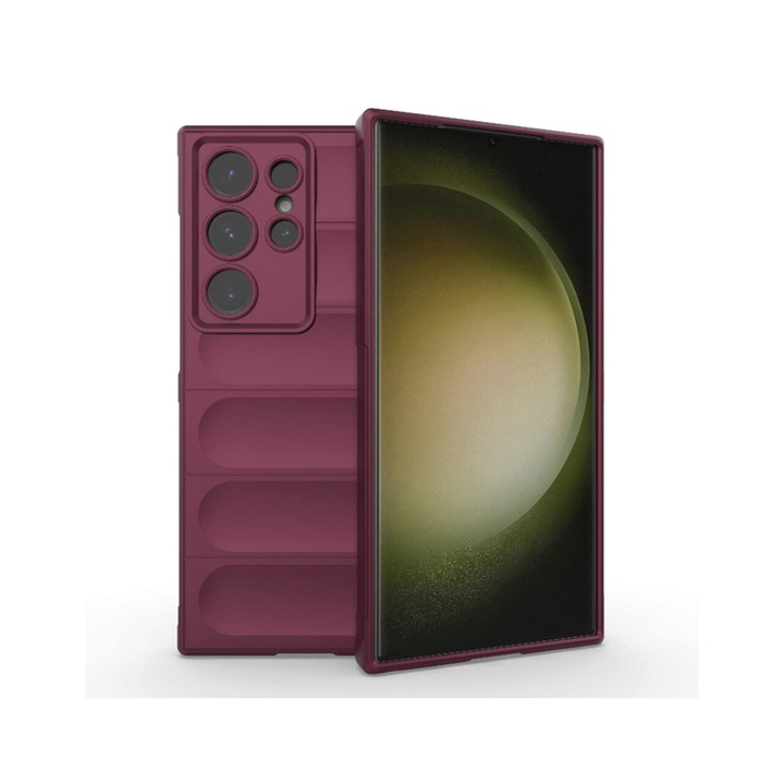 Кейс за Samsung Galaxy S23 Ultra Techsuit Magic Shield Bordeaux