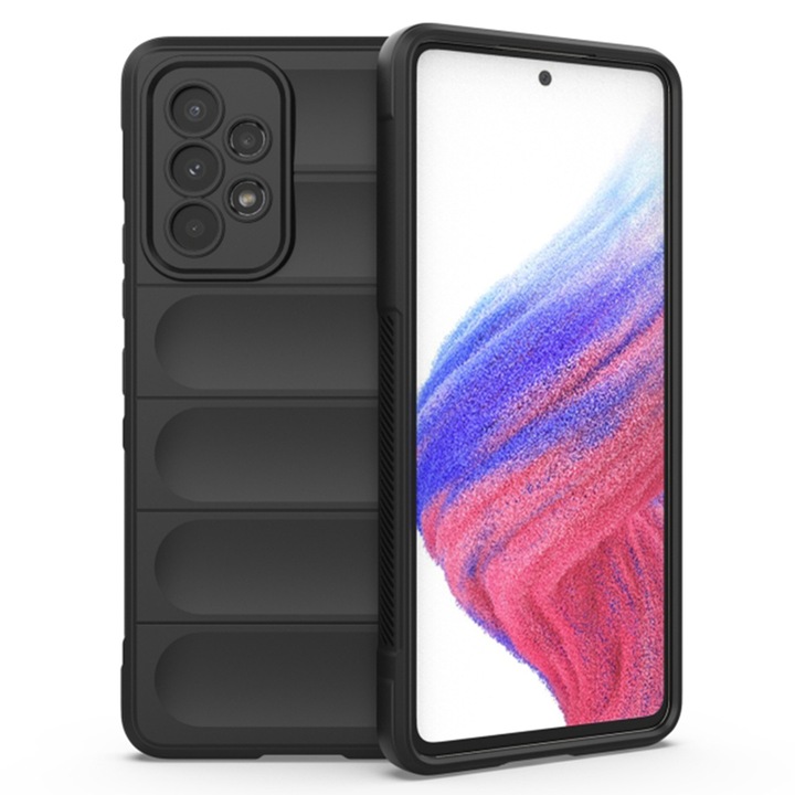 Husa antisoc pentru Samsung Galaxy A53 5G, Accesorio Magic Shield, Black