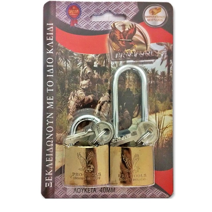 Комплект брави pro-tools, 40 мм, бронз, 2 бр.