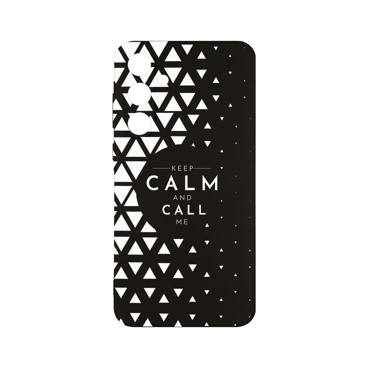 Husa BestCase® Slim SIlicon 0.8MM, Compatibila Cu Samsung Galaxy A55, Keep Calm, Protectie Camera, Rezistenta la uzura, c-B 2