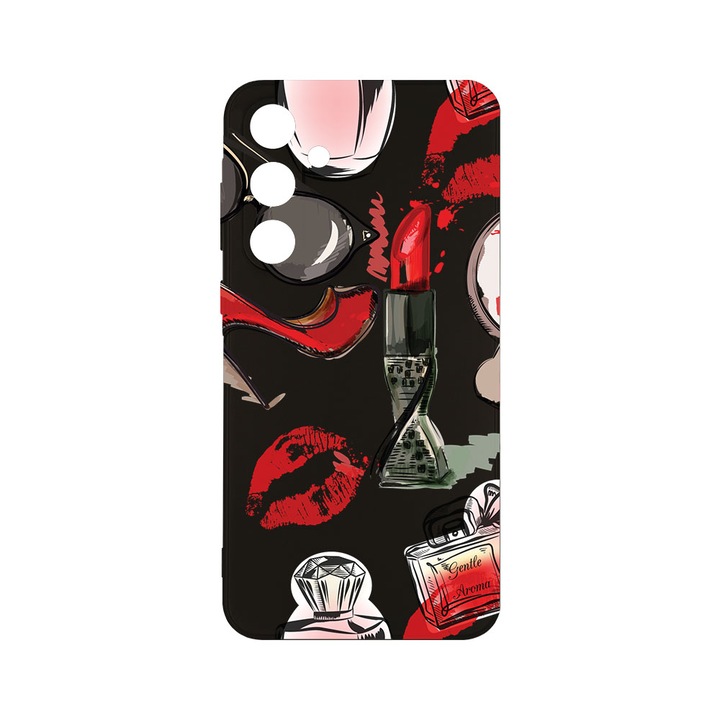 Husa BestCase® Slim SIlicon 0.8MM, Compatibila Cu Samsung Galaxy A55, Fashion, Protectie Camera, Rezistenta la uzura, c-B 54