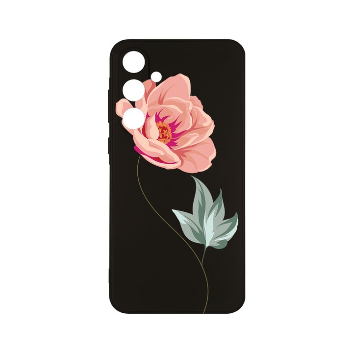 Husa BestCase® Slim SIlicon 0.8MM, Compatibila Cu Samsung Galaxy A55, Rose, Protectie Camera, Rezistenta la uzura, c-B 127