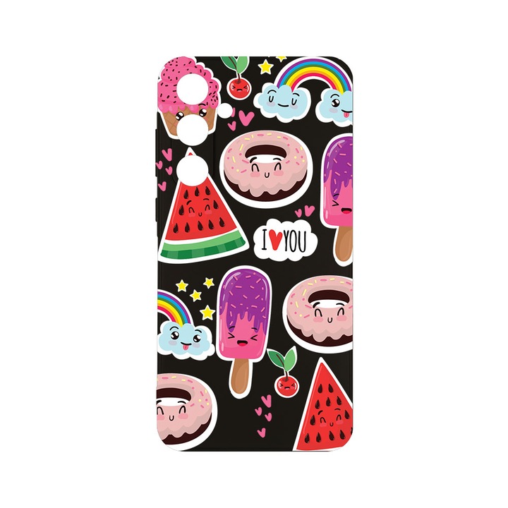 Husa BestCase® Slim SIlicon 0.8MM, съвместим със Samsung Galaxy A55, Summer Feeling, Защита на камерата, Устойчив на износване, c-B 87