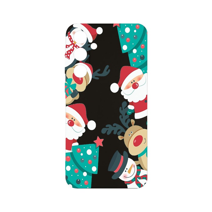 Husa BestCase® Slim SIlicon 0.8MM, Compatibila Cu Samsung Galaxy A55, Xmas, Protectie Camera, Rezistenta la uzura, c-B 338