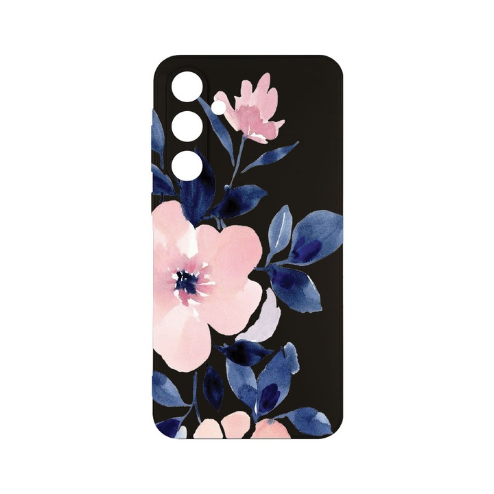Husa BestCase® Slim SIlicon 0.8MM, Съвместим със Samsung Galaxy A55, Колекция Пастелни цветове Цветя, Защита на камерата, Устойчив на износване, c-B 506