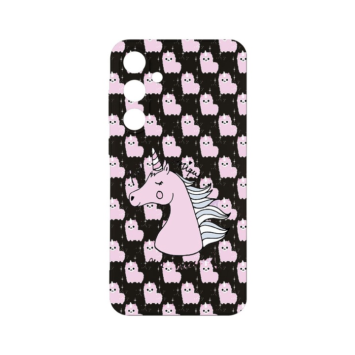 Husa BestCase® Slim SIlicon 0.8MM, Compatibila Cu Samsung Galaxy A55, Unicorn - I Feel Unique, Protectie Camera, Rezistenta la uzura, c-B 521
