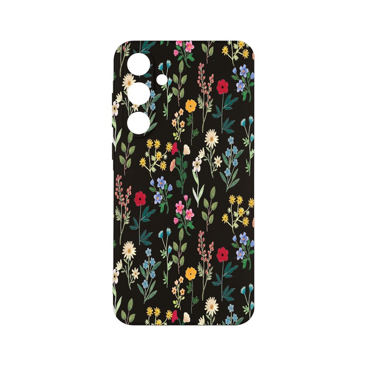 Husa BestCase® Slim SIlicon 0.8MM, съвместим със Samsung Galaxy A55, Пролетни цветя, Защита на камерата, Устойчив на износване, c-B 635