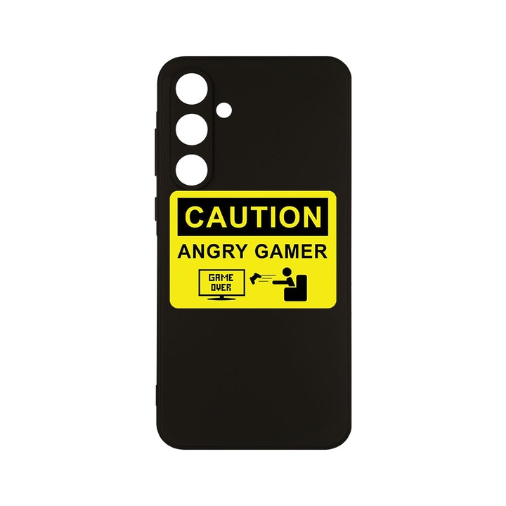 Husa BestCase® Slim SIlicon 0.8MM, Compatibila Cu Samsung Galaxy A55, Angry Gamer, Protectie Camera, Rezistenta la uzura, c-B 673