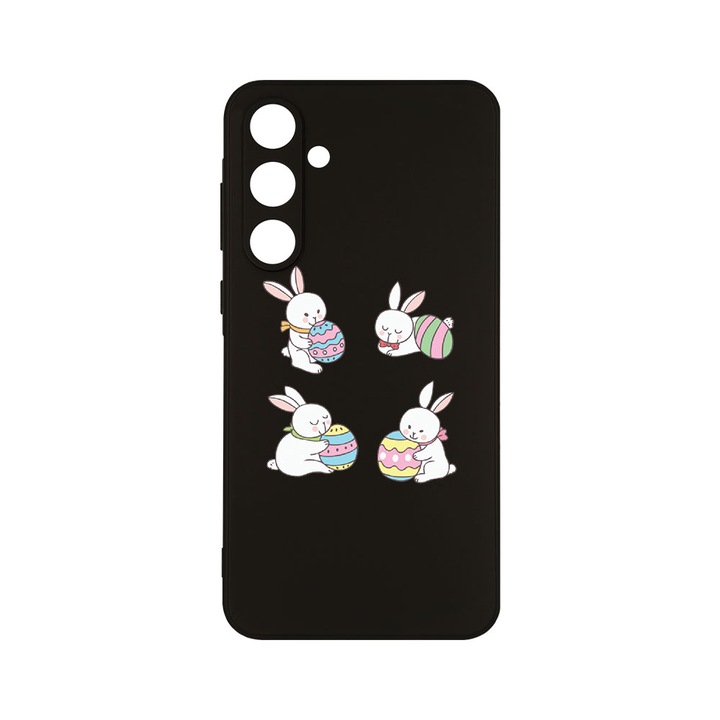 Husa BestCase® Slim SIlicon 0.8MM, Compatibila Cu Samsung Galaxy A55, Easter Rabbit, Protectie Camera, Rezistenta la uzura, c-B 690