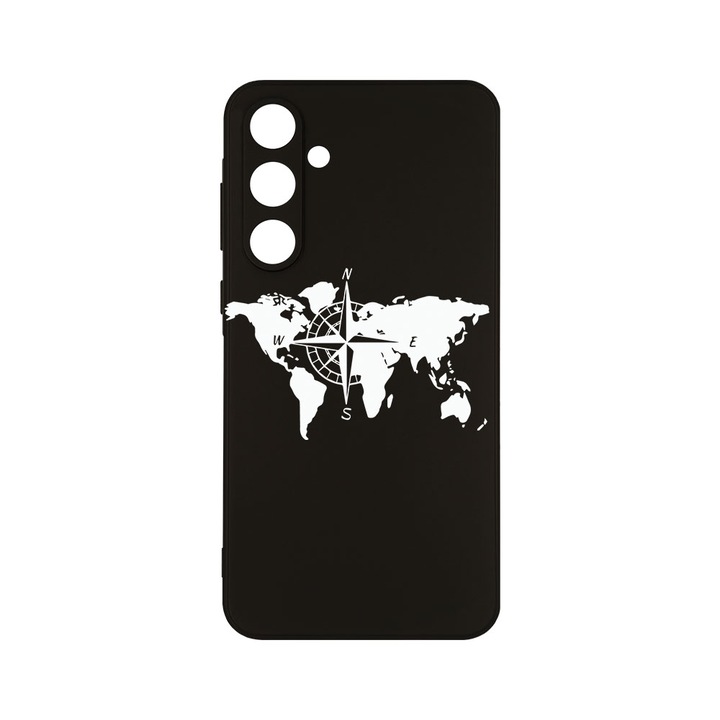 Husa BestCase® Slim SIlicon 0.8MM, съвместим със Samsung Galaxy A55, Traveler, защита на камерата, устойчивост на износване, c-B 735