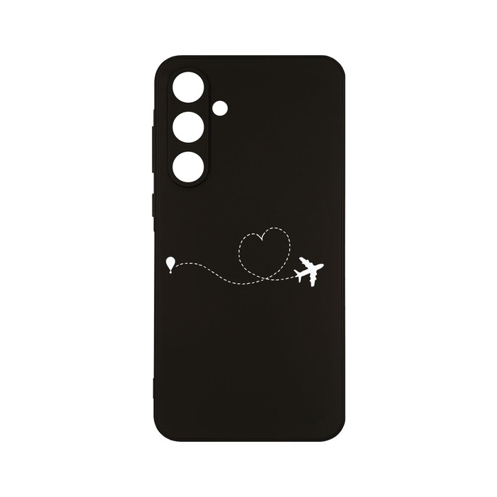 Husa BestCase® Slim SIlicon 0.8MM, Compatibila Cu Samsung Galaxy A55, Love To Travel, Protectie Camera, Rezistenta la uzura, c-B 746
