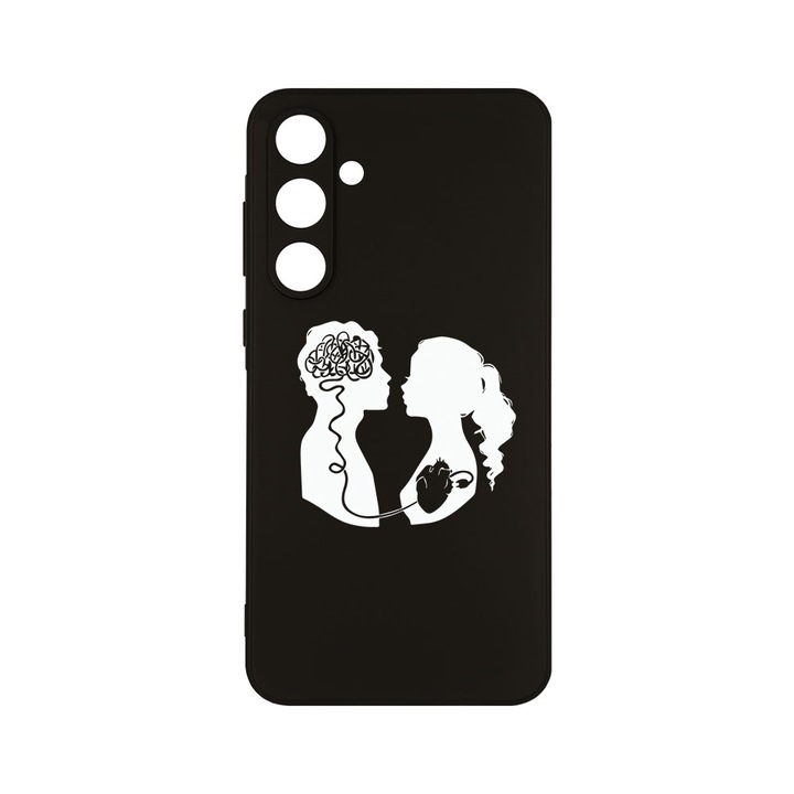 Husa BestCase® Slim SIlicon 0.8MM, Compatibila Cu Samsung Galaxy A55, Love With Brain, Protectie Camera, Rezistenta la uzura, c-B 748