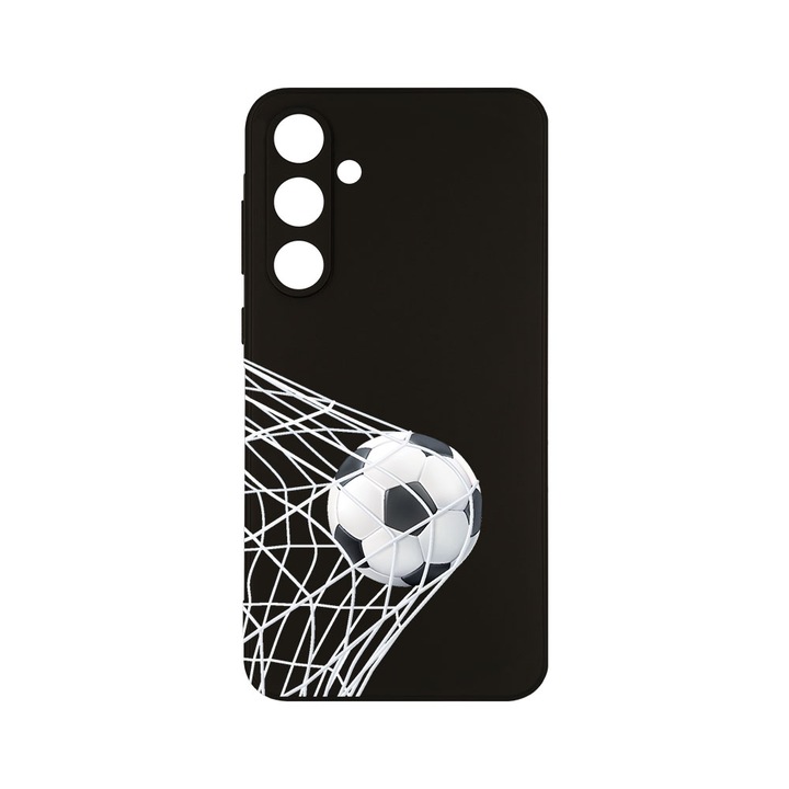 Husa BestCase® Slim Силиконов 0.8MM, Съвместим със Samsung Galaxy A55, Футбол - Гоооол, Защита на Камерата, Устойчив на износване, c-B 775