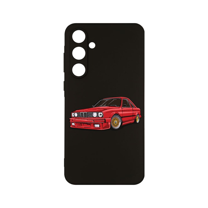 Husa BestCase® Slim SIlicon 0.8MM, Compatibila Cu Samsung Galaxy A55, Classic Car, Protectie Camera, Rezistenta la uzura, c-B 829