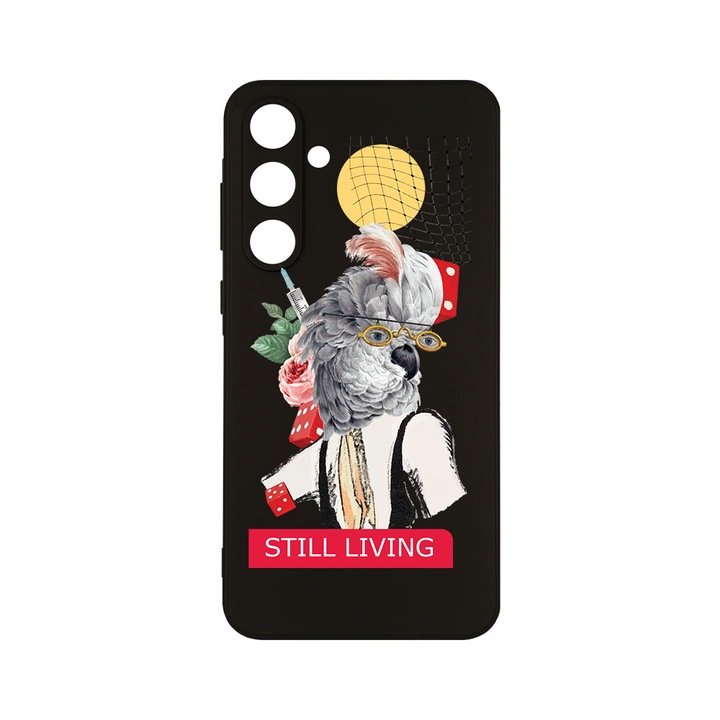 Husa BestCase® Slim SIlicon 0.8MM, Съвместим със Samsung Galaxy A55, Still Living, Защита на камерата, Устойчивост на износване, c-B 916