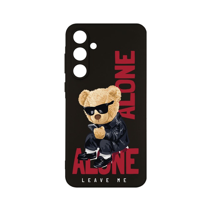 Калъф BestCase® Slim SIlicon 0.8MM, съвместим със Samsung Galaxy A55, Мече „Остави ме на мира“, Защита на камерата, Устойчив на износване, c-B 922