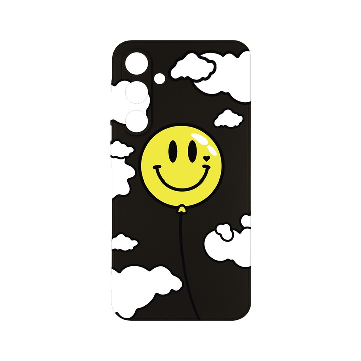 Husa BestCase® Slim SIlicon 0.8MM, Compatibila Cu Samsung Galaxy A55, Balloon Smiley, Protectie Camera, Rezistenta la uzura, c-B 957
