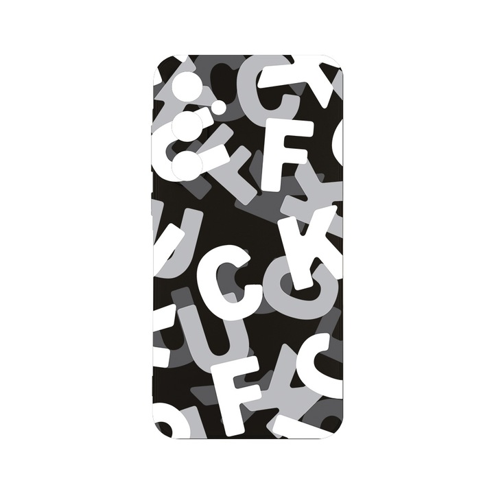 Husa BestCase® Slim SIlicon 0.8MM, Compatibila Cu Samsung Galaxy A55, FCK Pattern, Protectie Camera, Rezistenta la uzura, c-B 1021