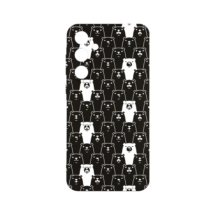 Husa BestCase® Slim SIlicon 0.8MM, Compatibila Cu Samsung Galaxy A55, Teddy Bear Pattern, Protectie Camera, Rezistenta la uzura, c-B 1028