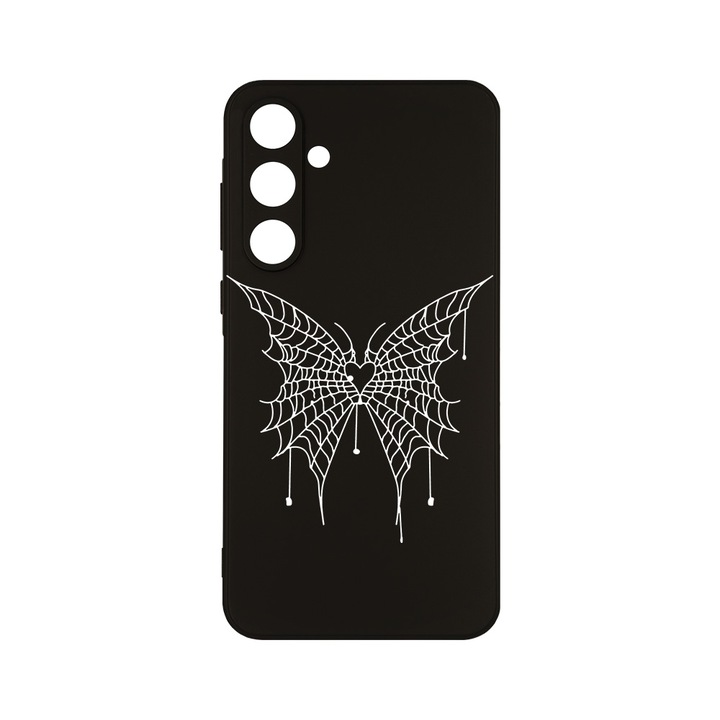 Husa BestCase® Slim SIlicon 0.8MM, Compatibila Cu Samsung Galaxy A55, Butterfly, Protectie Camera, Rezistenta la uzura, c-B 1042