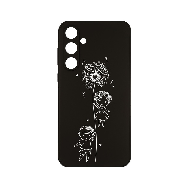 Husa BestCase® Slim SIlicon 0.8MM, Compatibila Cu Samsung Galaxy A55, Girl And Boy, Protectie Camera, Rezistenta la uzura, c-B 1049