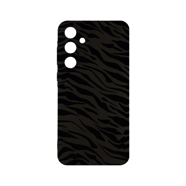 Husa BestCase® Slim SIlicon 0.8MM, Compatibila Cu Samsung Galaxy A55, Tiger Pattern, Protectie Camera, Rezistenta la uzura, c-B 1058